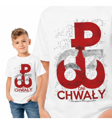 Koszulka dziecięca Patriotyczna  63 DNI CHWAŁY